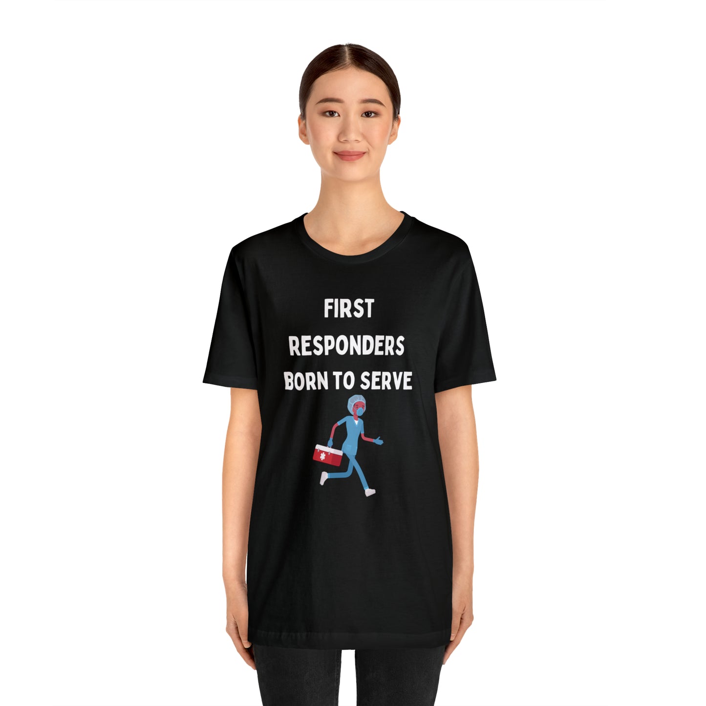 First Responders, Born to Serve Unisex Jersey Short Sleeve Tee