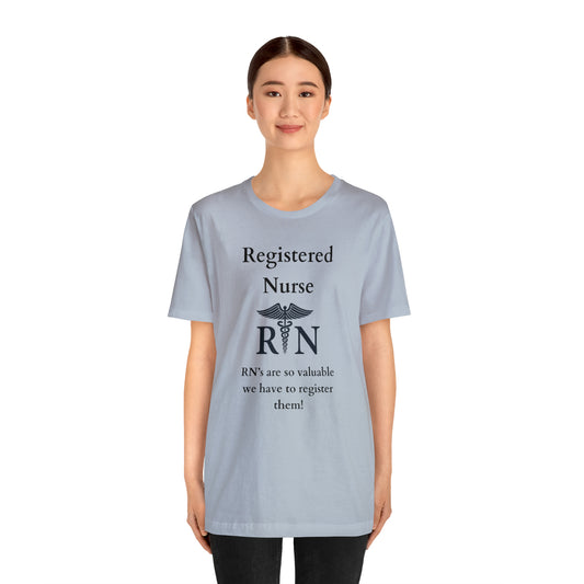 Registered Nurse Unisex Jersey Short Sleeve Tee