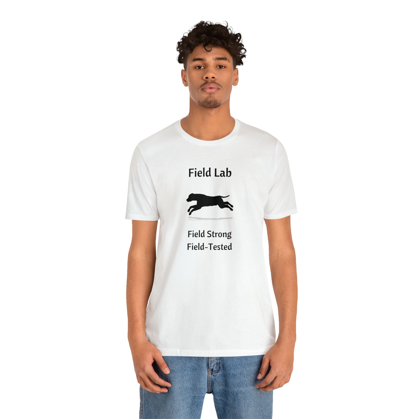 Field Lab Field Strong Field-Tested Dog Lover Unisex Jersey Short Sleeve Tee