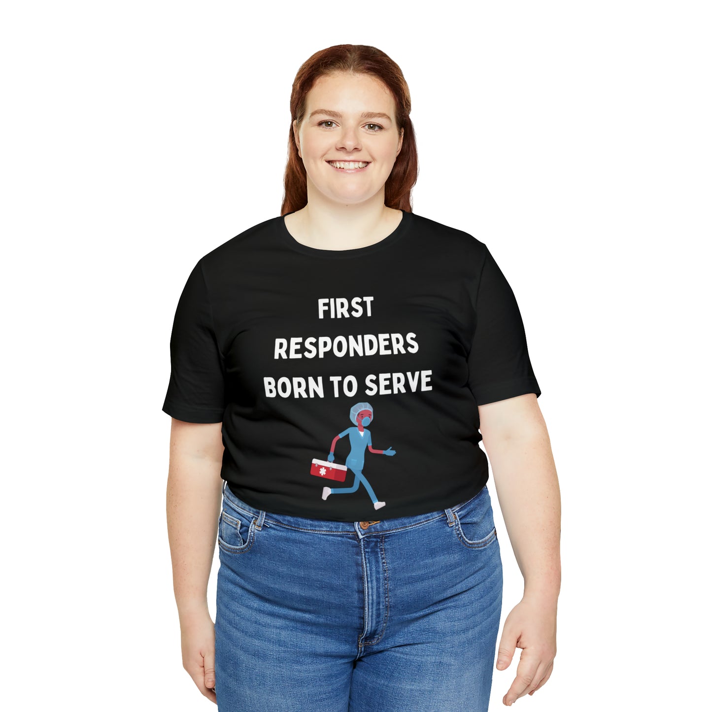 First Responders, Born to Serve Unisex Jersey Short Sleeve Tee