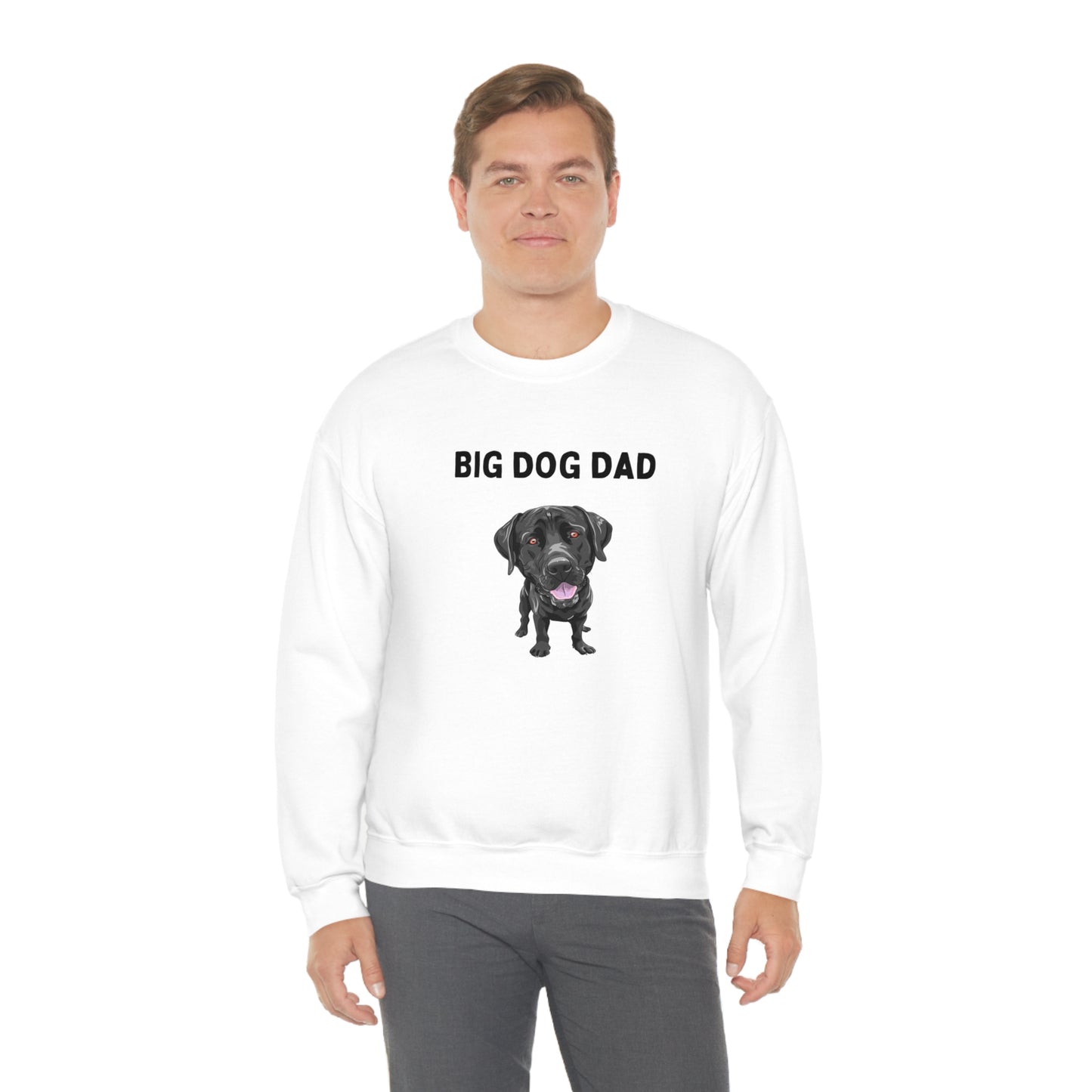 Big Dog Dad Unisex Heavy Blend™ Crewneck Sweatshirt