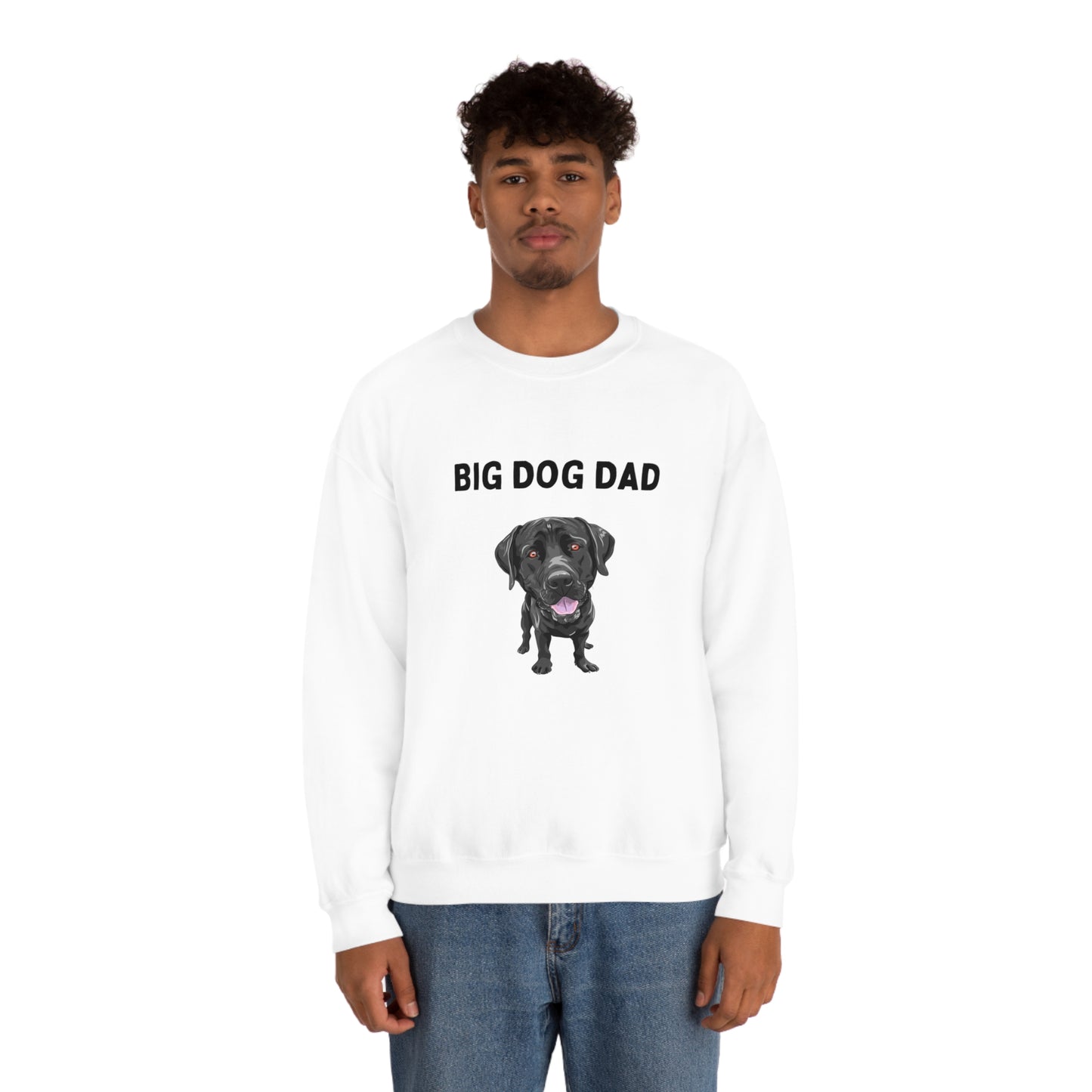 Big Dog Dad Unisex Heavy Blend™ Crewneck Sweatshirt