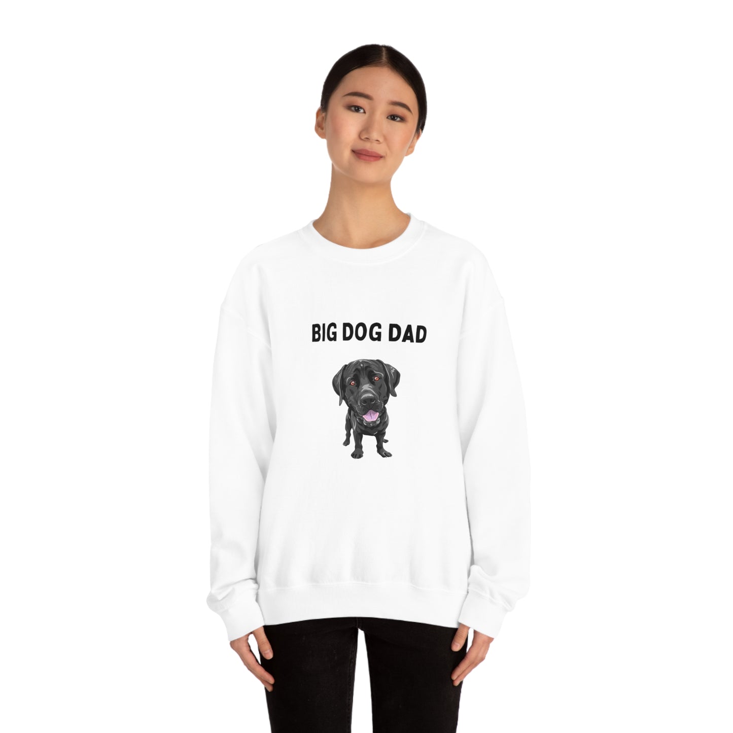 Big Dog Dad Unisex Heavy Blend™ Crewneck Sweatshirt
