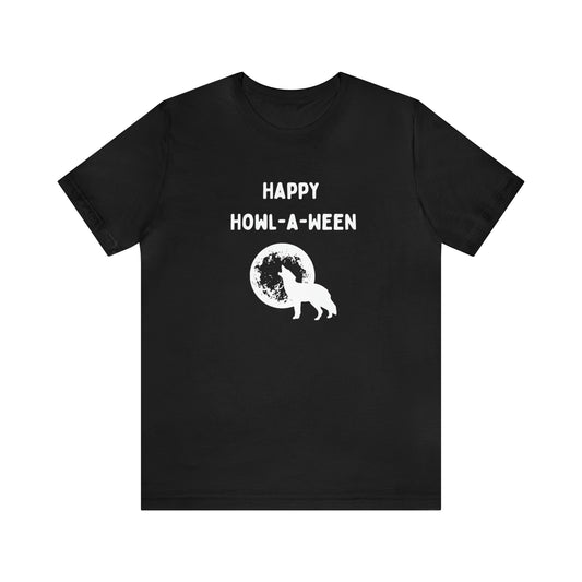 Happy Howl-a-ween Unisex Jersey Short Sleeve Tee