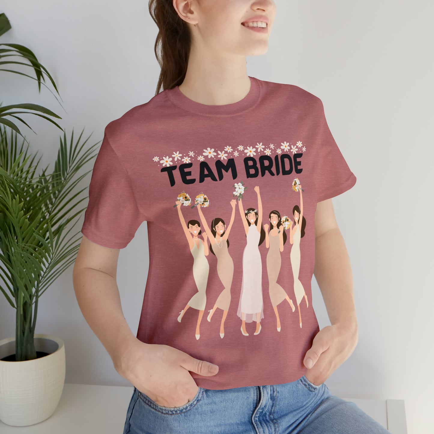 Team Bride, Bachelorette party Unisex Jersey Short Sleeve Tee