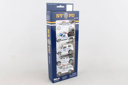 RT8610 NYPD 5 Piece Vehicle Gift Set by Daron Toys