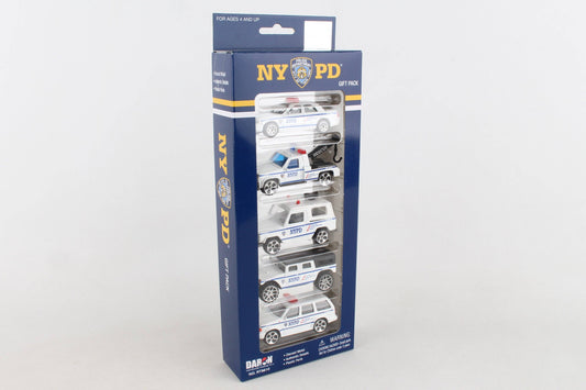 RT8610 NYPD 5 Piece Vehicle Gift Set by Daron Toys