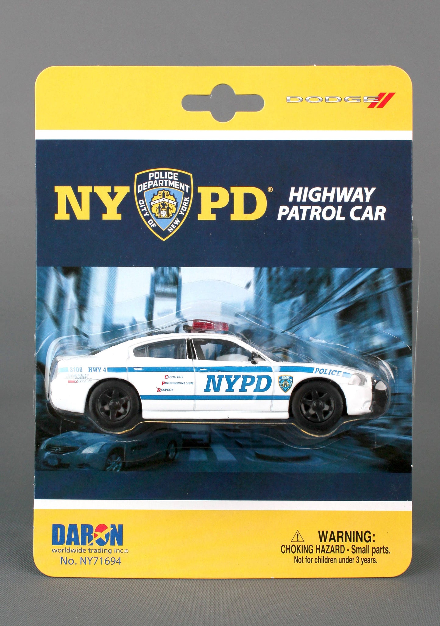 NY71694 NYPD Dodge Charger 1/43 by Daron Toys