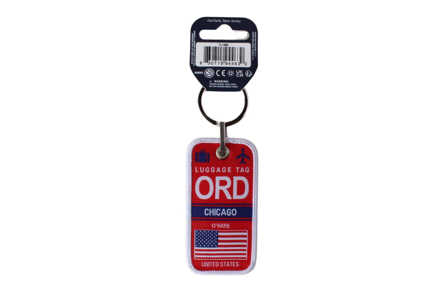 TL1520 AIRPORT KEYCHAINS CHICAGO ORD