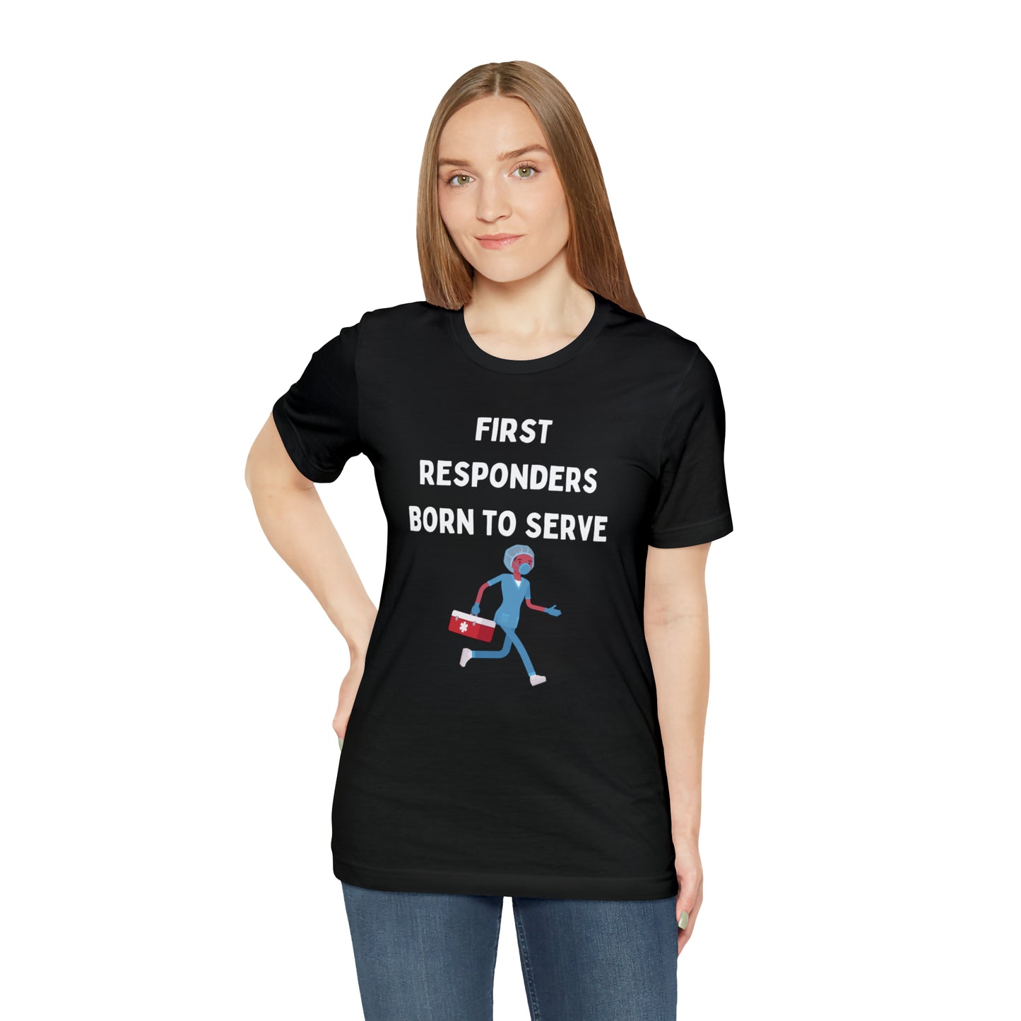 First Responders, Born to Serve Unisex Jersey Short Sleeve Tee