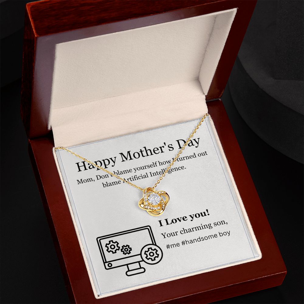Happy Mother's Day, Love Knot Necklace
