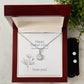 Happy Mother's Day Eternal Hope Necklace and Cubic Zirconia Earring set