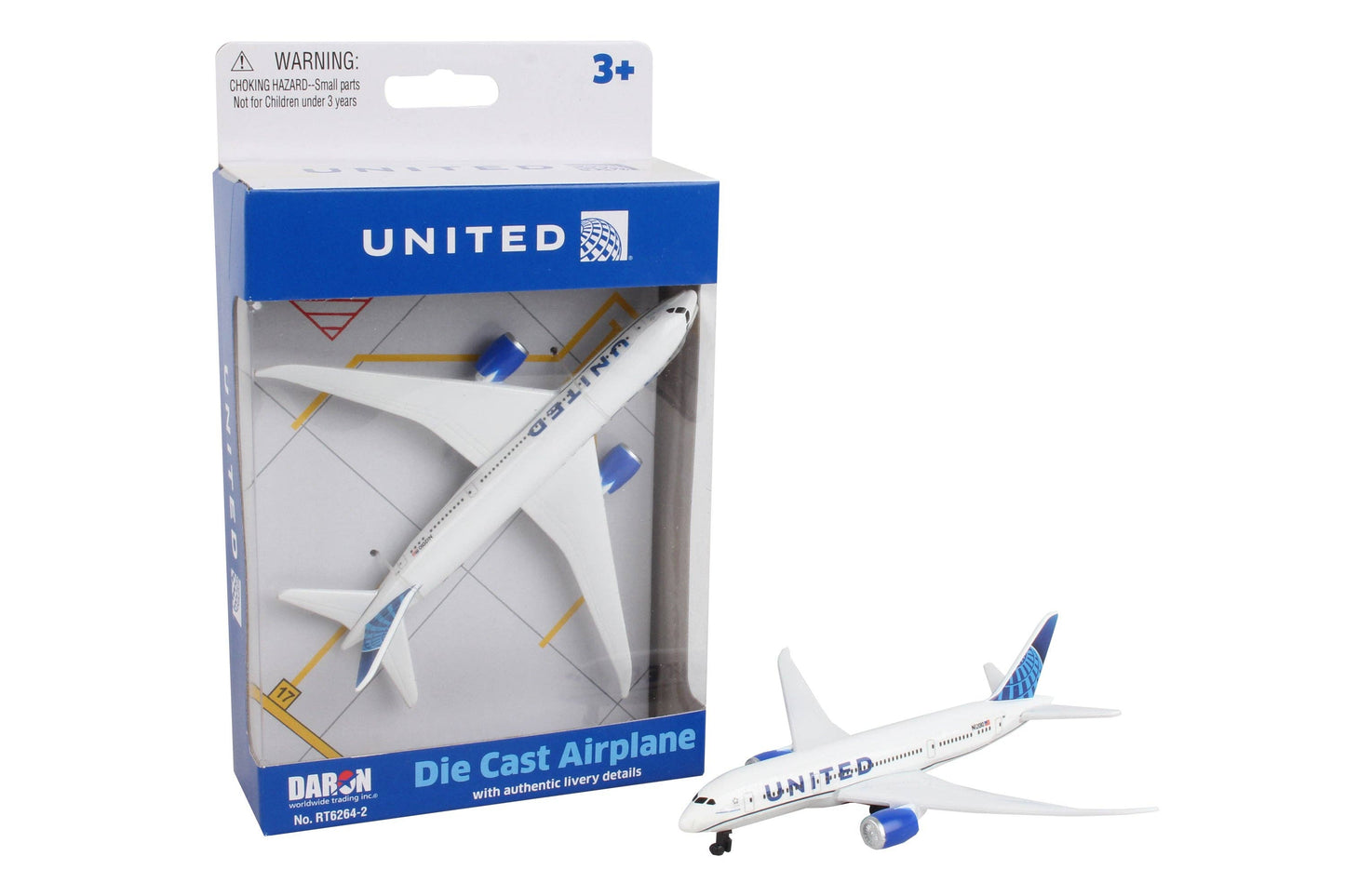 RT6264-2 United Airlines Single Plane by Daron Toys