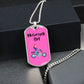 Motorcycle Dog Tag Necklace