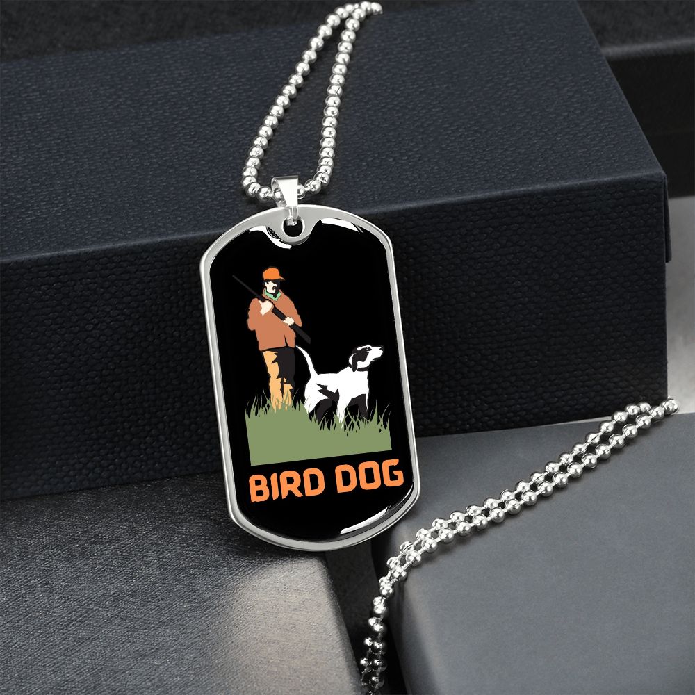 Bird Dog, Dog Tag Necklace