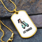 Just Married Dog Tag Necklace