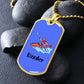 Kayaker Dog Tag Necklace