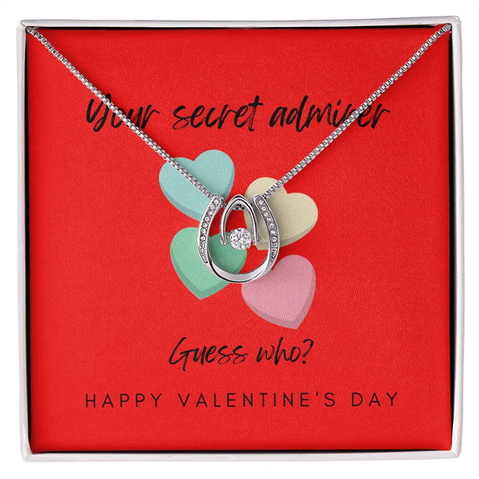 Your secret admirer, Happy Valentine's Day, Lucky in Love Necklace