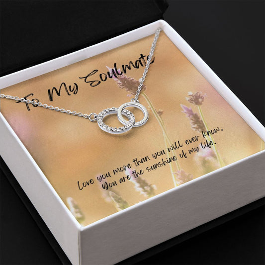 To My Soulmate, the Perfect Pair Necklace