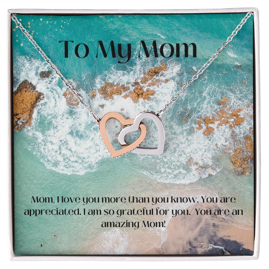 For Mom Interlocking Hearts Necklace