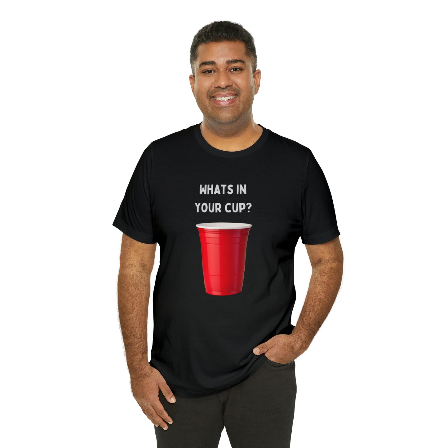 What's in your cup? Unisex Jersey Short Sleeve Tee