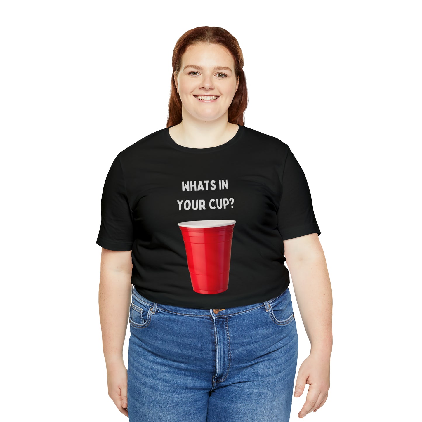 What's in your cup? Unisex Jersey Short Sleeve Tee